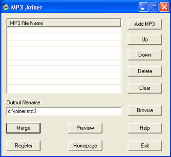 MP3 Joiner screenshot 3