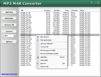MP3 M4R Converter screenshot