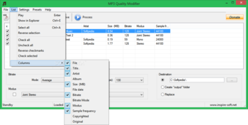 MP3 Quality Modifier screenshot 3