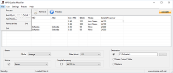 MP3 Quality Modifier Portable screenshot 2