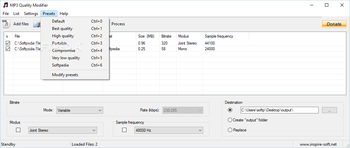 MP3 Quality Modifier Portable screenshot 5