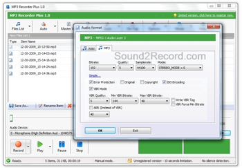MP3 Recorder Plus screenshot