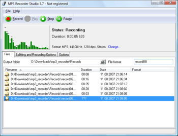 MP3 Recorder Studio screenshot 2