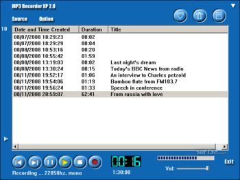 MP3 Recorder XP screenshot 3
