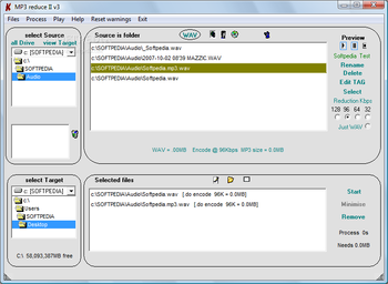 MP3 Reduce screenshot