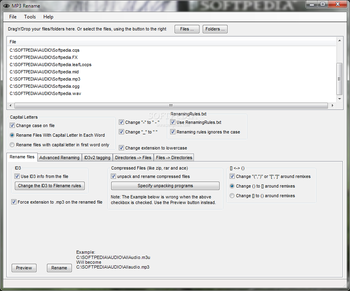 MP3 Rename screenshot