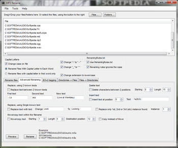 MP3 Rename screenshot 2