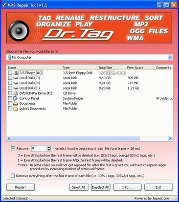 MP3 Repair Tool screenshot 2