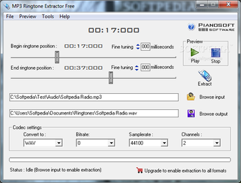 MP3 Ringtone Extractor screenshot