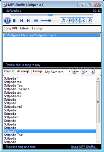 MP3 Shuffle screenshot