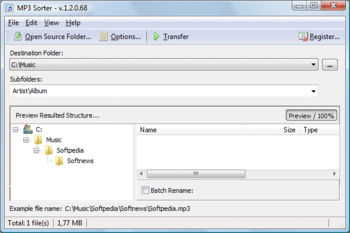 Mp3 Sorter screenshot