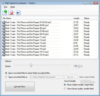 Mp3 Speed Accelerator screenshot 3