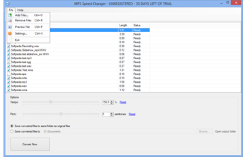 MP3 Speed Changer screenshot 2
