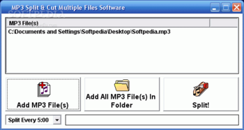 MP3 Split & Cut Multiple Files Software screenshot