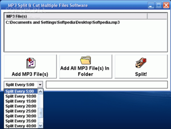 MP3 Split & Cut Multiple Files Software screenshot 2