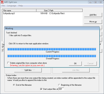 MP3 Split Join screenshot 2