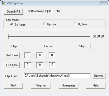 MP3 Splitter screenshot