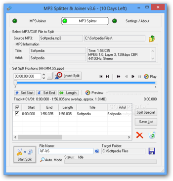 MP3 Splitter & Joiner screenshot 2