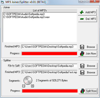 MP3 Splitter/Joiner screenshot