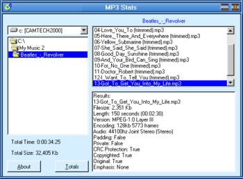 MP3 Stats screenshot 3