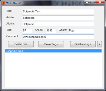 MP3 TAGS EDIT screenshot