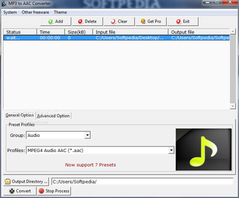 MP3 to AAC Converter screenshot