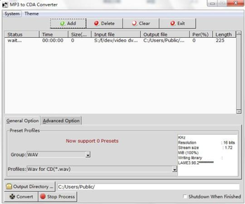 MP3 to CDA Converter Pro screenshot