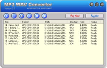 MP3 to WAV Converter screenshot