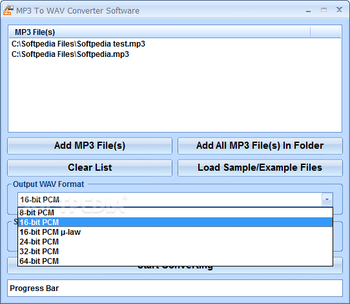 MP3 To WAV Converter Software screenshot 2