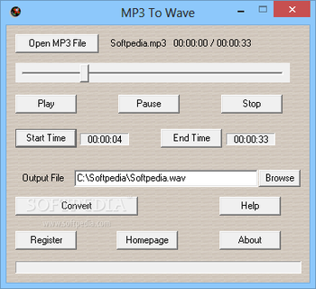 MP3 To Wave screenshot