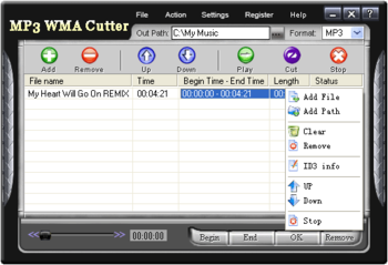MP3 WMA Cutter screenshot 2