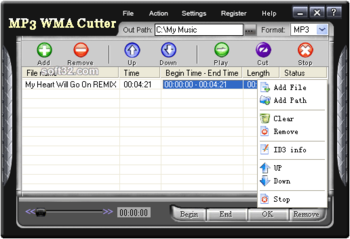 MP3 WMA Cutter screenshot 3