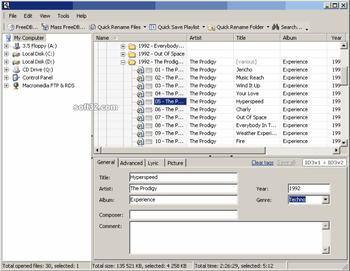 MP3 WMA OGG Tag Edit screenshot 2