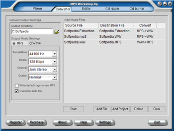 MP3 Workshop XP screenshot 2