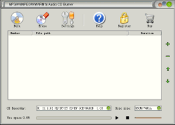 MP3/AVI/MPEG/WMV/RM to Audio CD Burner screenshot