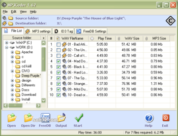 MP3Coder screenshot 2