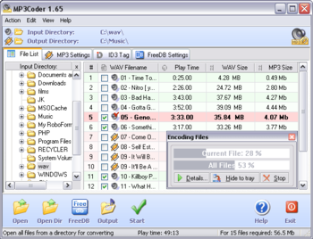 MP3Coder screenshot 3