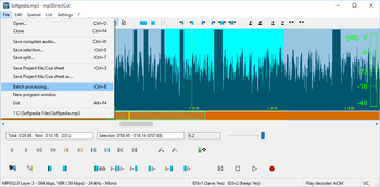 mp3DirectCut screenshot 2