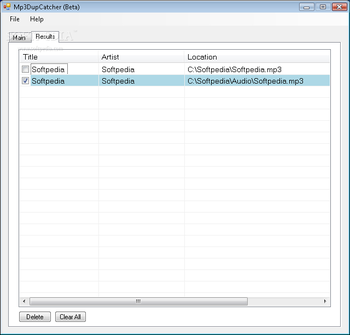 Mp3DupCatcher screenshot 2