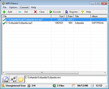 MP3Fitness screenshot