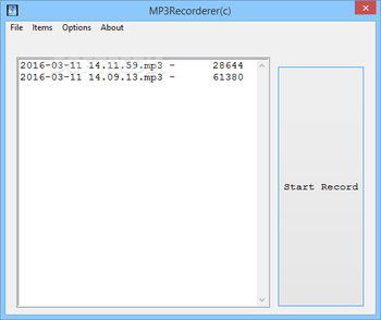 MP3Recorderer screenshot