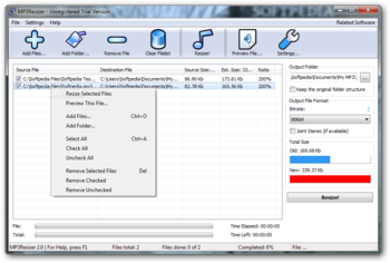 Mp3Resizer screenshot 2