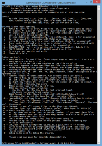 mp3splt screenshot