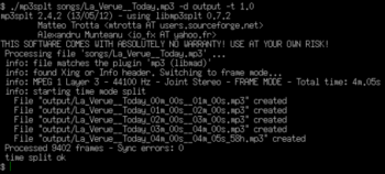 Mp3Splt portable screenshot