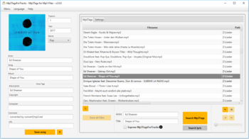 Mp3TagsForTracks screenshot