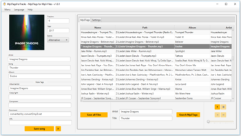 Mp3TagsForTracks screenshot 3