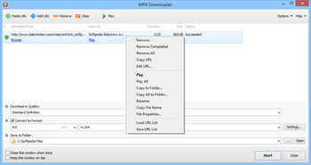 MP4 Downloader screenshot