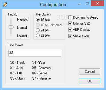 MP4 Input Plugin for Winamp screenshot 2