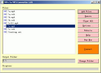 MP4 to MP3 Converter Demo screenshot 2