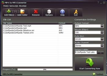 MP4 to MP3 Converter screenshot